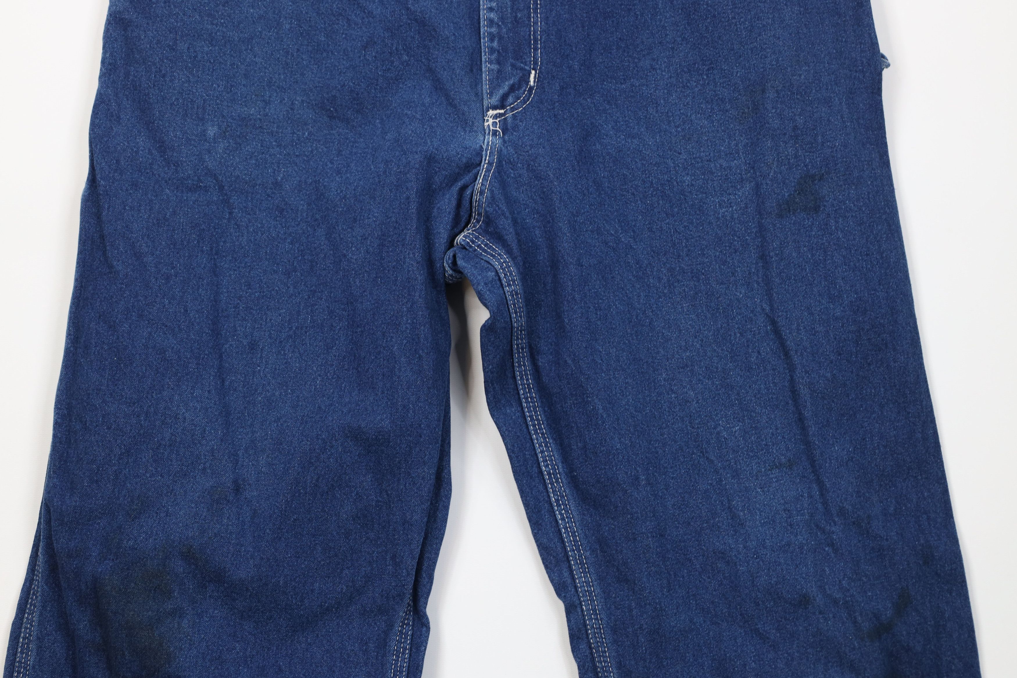 Carhartt Vintage 90s Carhartt Wide Leg Dungaree Denim Jeans Blue USA Size US 34 / EU 50 - 3 Thumbnail