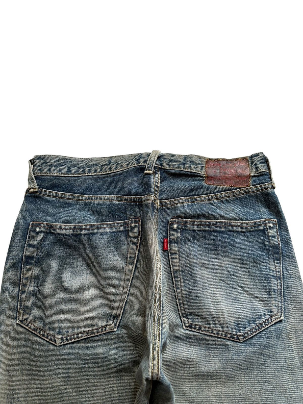 Japanese Brand Vintage Japanese Brand Selvedge Mud Wash Rip Baggy Jeans Size US 31 - 9 Thumbnail