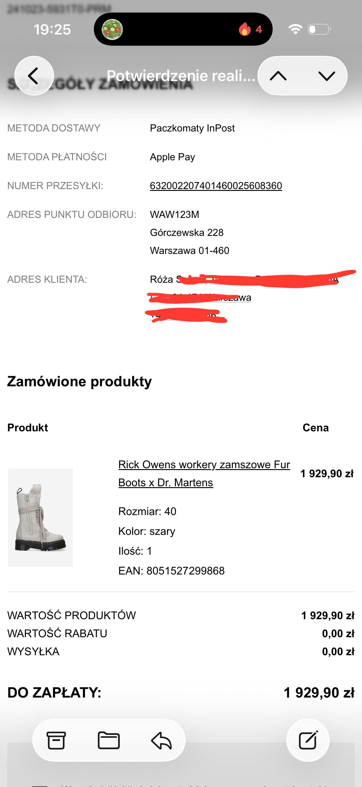 Rick Owens Rick Owens x Dr.martens 1918 fur boots Size US 7 / EU 40 - 4 Thumbnail
