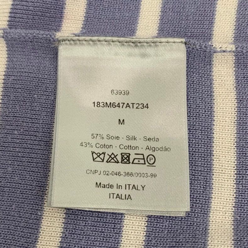 Dior Dior Color-blocked striped logo letter print mulberry silk Size US M / EU 48-50 / 2 - 7 Thumbnail