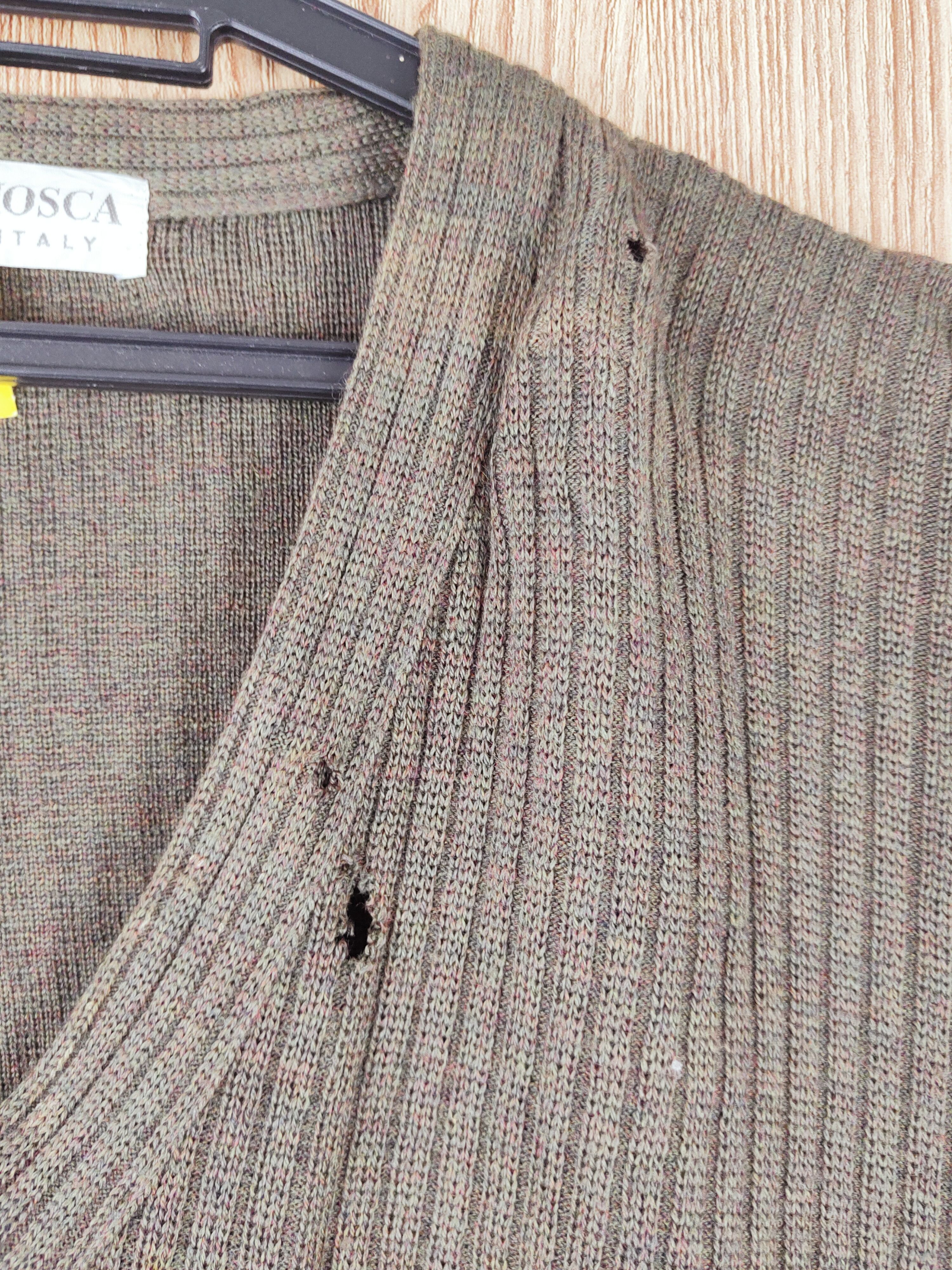 Vintage FerraMosca Italy designer ripped Knitwear Sweatshirts #W030 Size US L / EU 52-54 / 3 - 3 Thumbnail