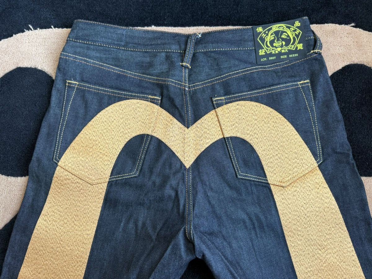 Evisu × Vintage EVISU dinosaur embroidery daicock style jeans！size：32x22 Size US 32 / EU 48 - 5 Thumbnail