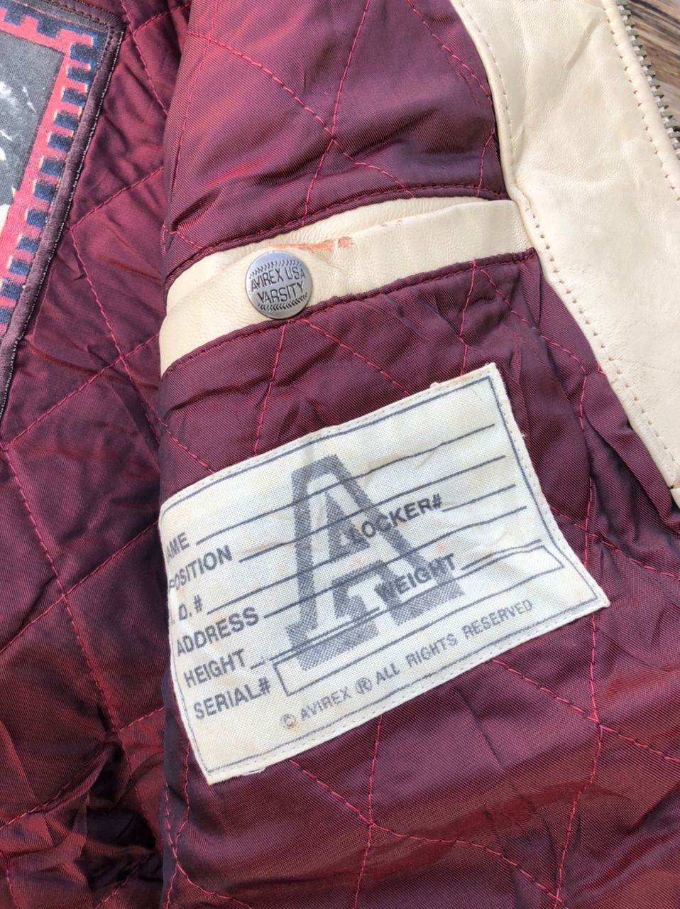 Avirex × Vintage Vintage Avirex Spirit Of American Varsity Leather Jacket Size US XL / EU 56 / 4 - 8 Thumbnail