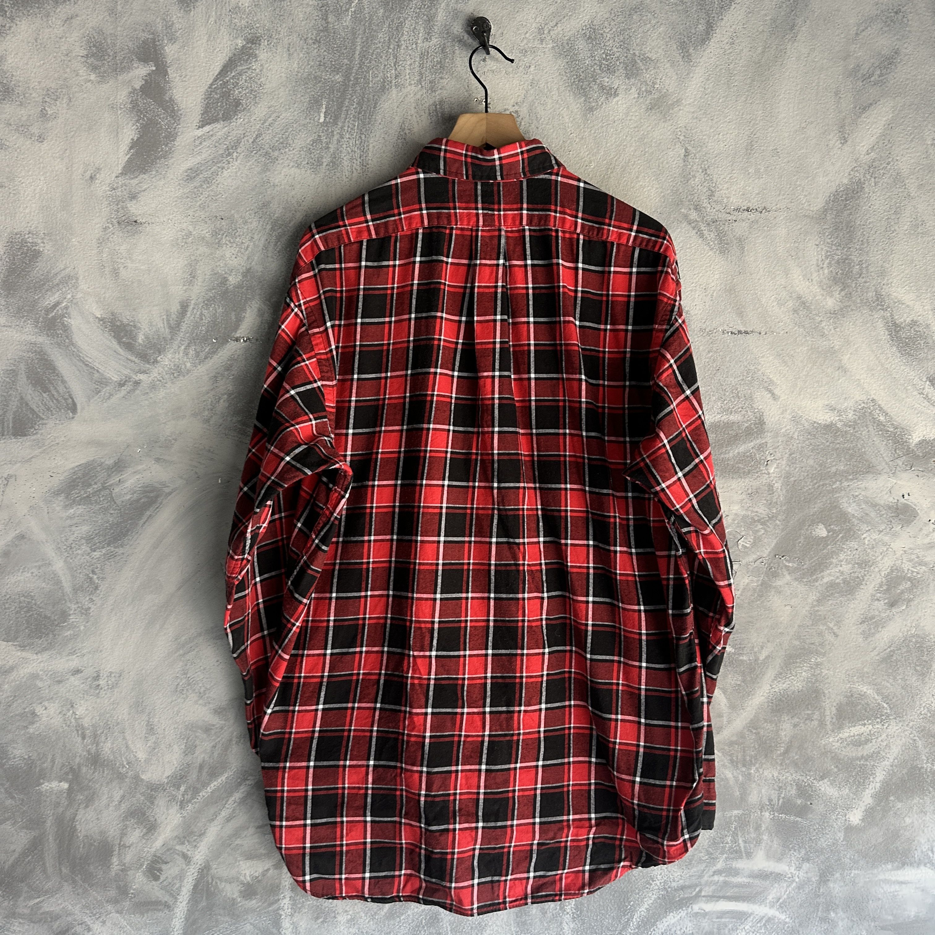 Polo Ralph Lauren Vtg Polo Ralph Lauren Shirt Mens Blaire Flannel Tartan 90s Size US L / EU 52-54 / 3 - 6 Thumbnail