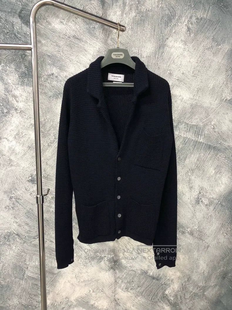 Thom Browne Thom Browne Knitted sweater with purling Size US S / EU 44-46 / 1 - 1 Thumbnail