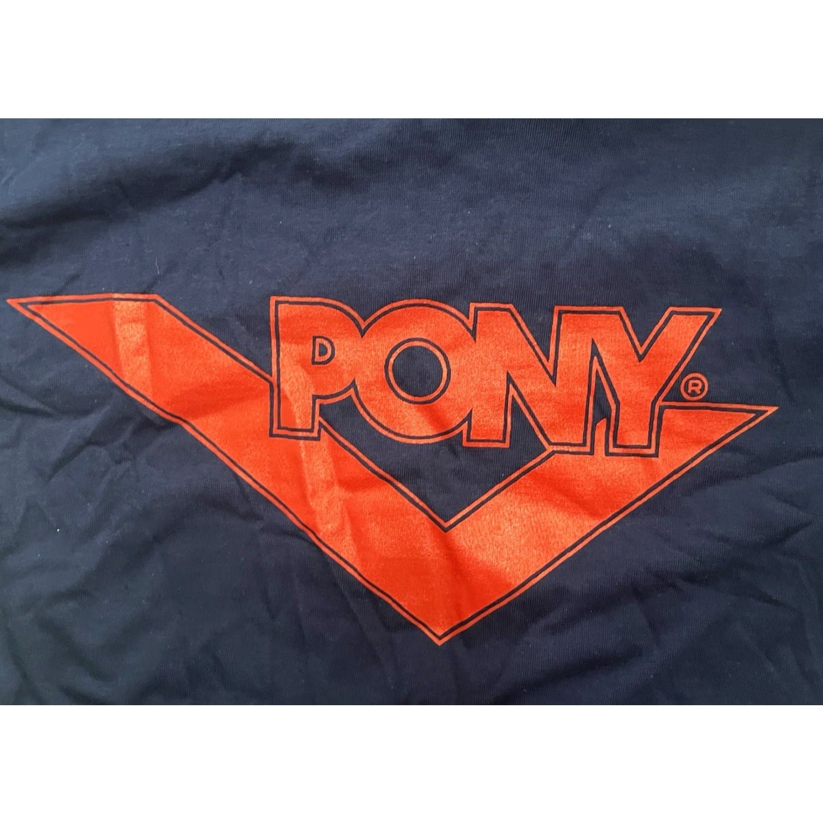 PONY VINTAGE PONY T-Shirt Mens S Navy Blue 90s Deadstock NWT Made in USA Crew Neck Cotton Blend Size US S / EU 44-46 / 1 - 4 Thumbnail