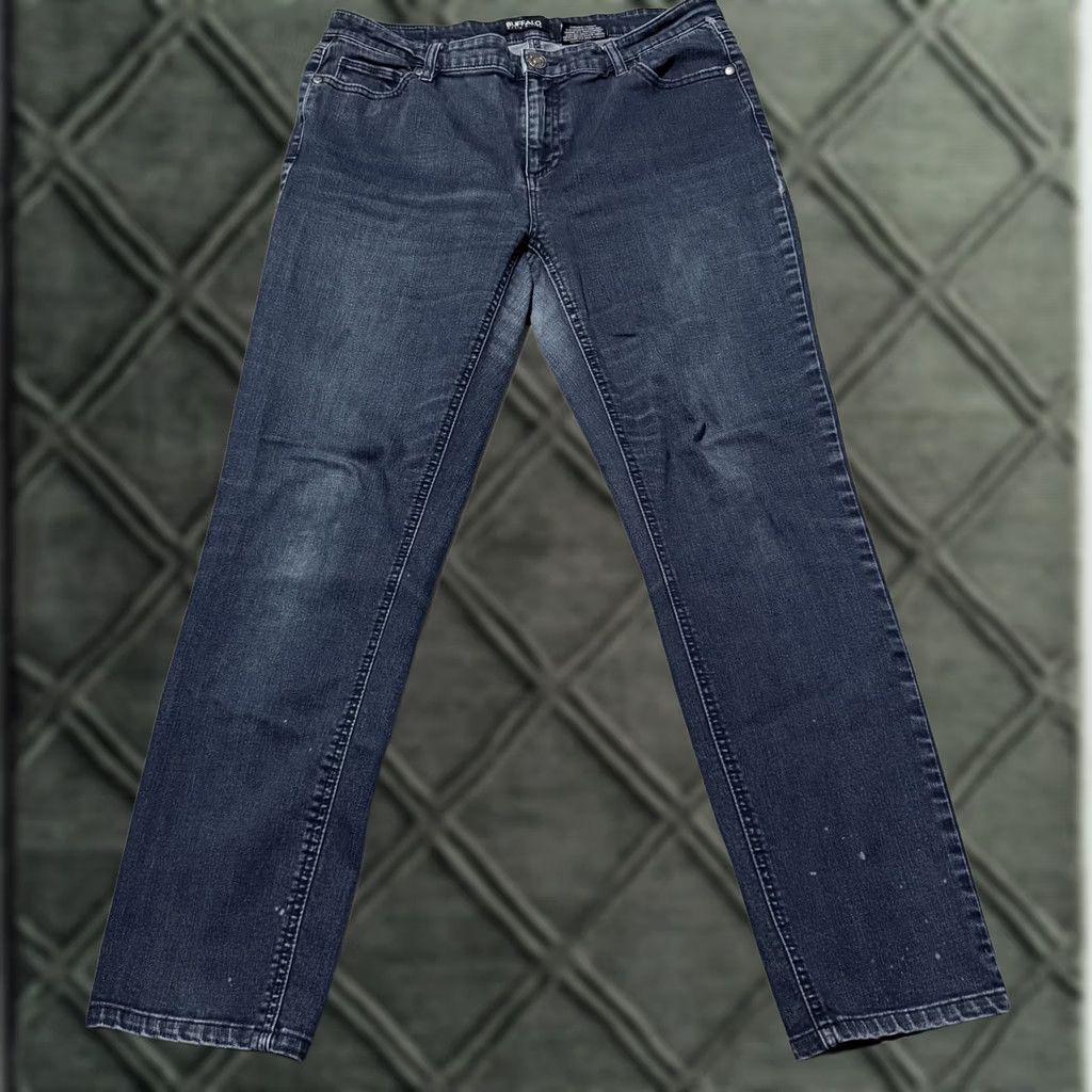 Buffalo David Bitton Buffalo David Bitton Jeans Women Blue Denim Stretch Slim Straight Zip Fly 10 Size 32" / US 10 / IT 46 - 1 Thumbnail