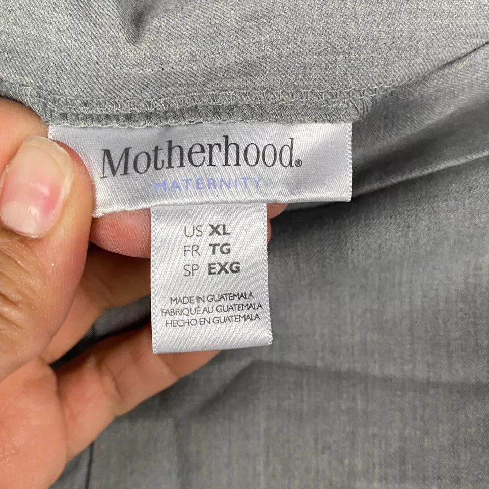 Other Motherhood Maternity Pants Women's XL Pull On Gray Stretch Size 38" / US 16 / IT 52 - 3 Thumbnail