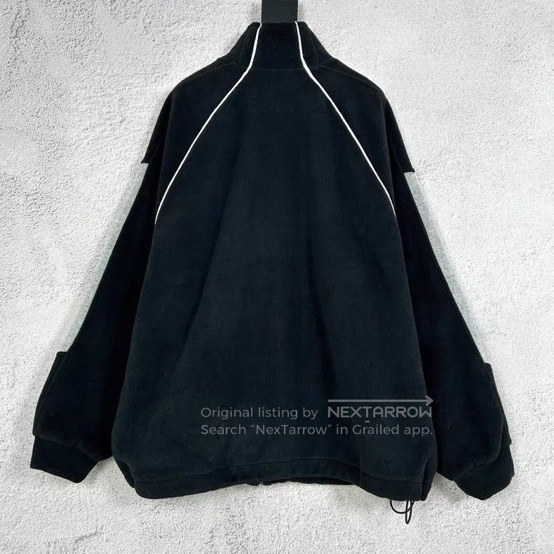 Balenciaga Balenciaga Black and White Teddy Fleece Jacket Size US M / EU 48-50 / 2 - 2 Thumbnail
