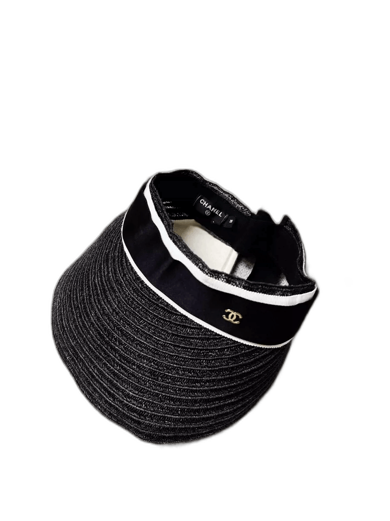 Chanel Chanel Black Summer Sun Hat Style Size ONE SIZE - 1 Thumbnail