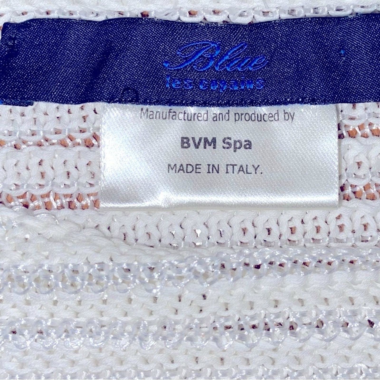 Les Copains LES COPAINS Designer Italian Mesh Boxy Knit Sweater S IT40 Size S / US 4 / IT 40 - 3 Thumbnail