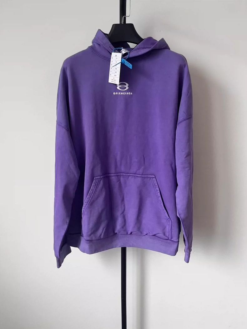 Balenciaga Balenciaga Letter Hooded Pullover Sweatshirt Size S / US 4 / IT 40 - 1 Thumbnail