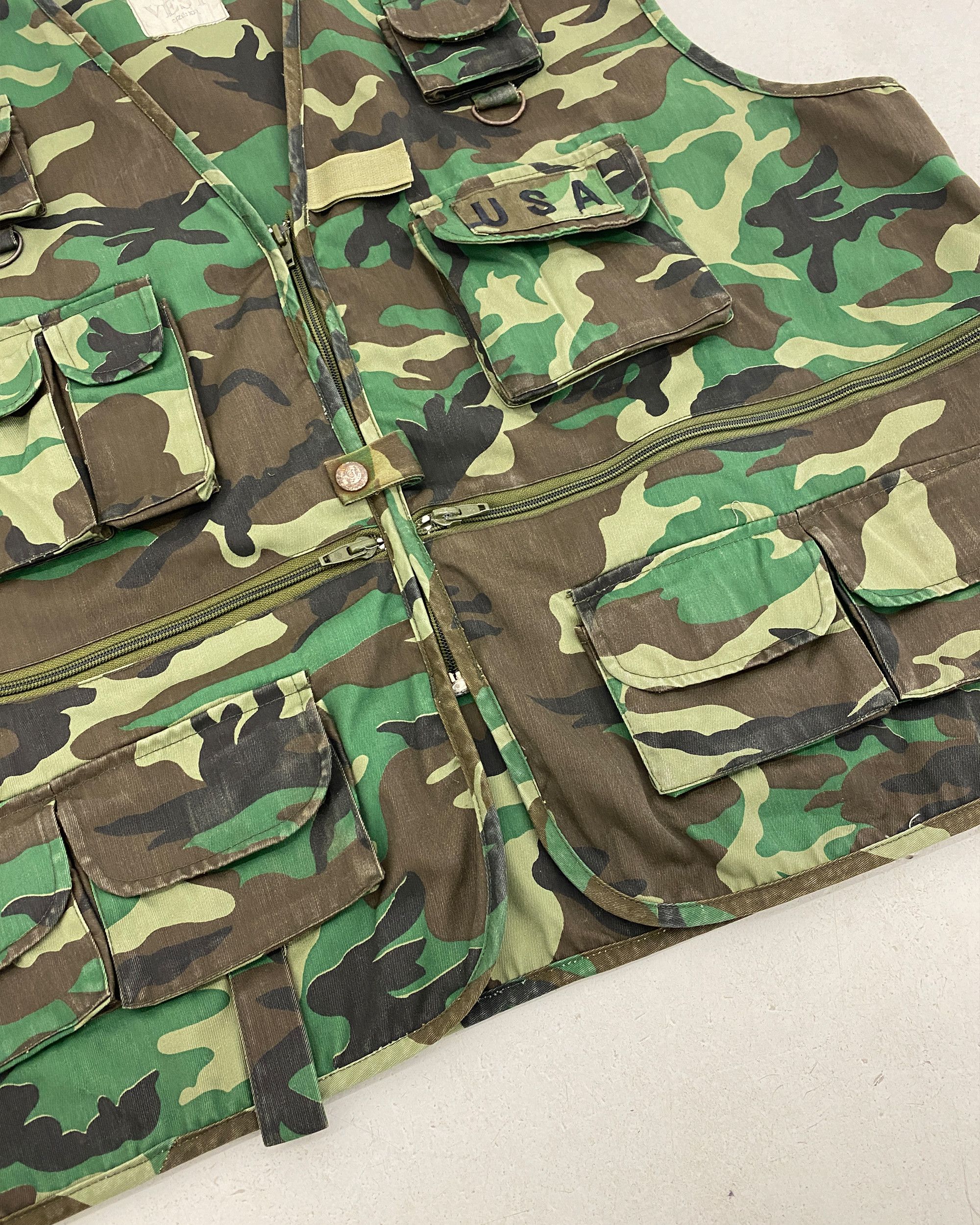 Vintage 1990s Camo USA Vest Size US XXL / EU 58 / 5 - 6 Thumbnail