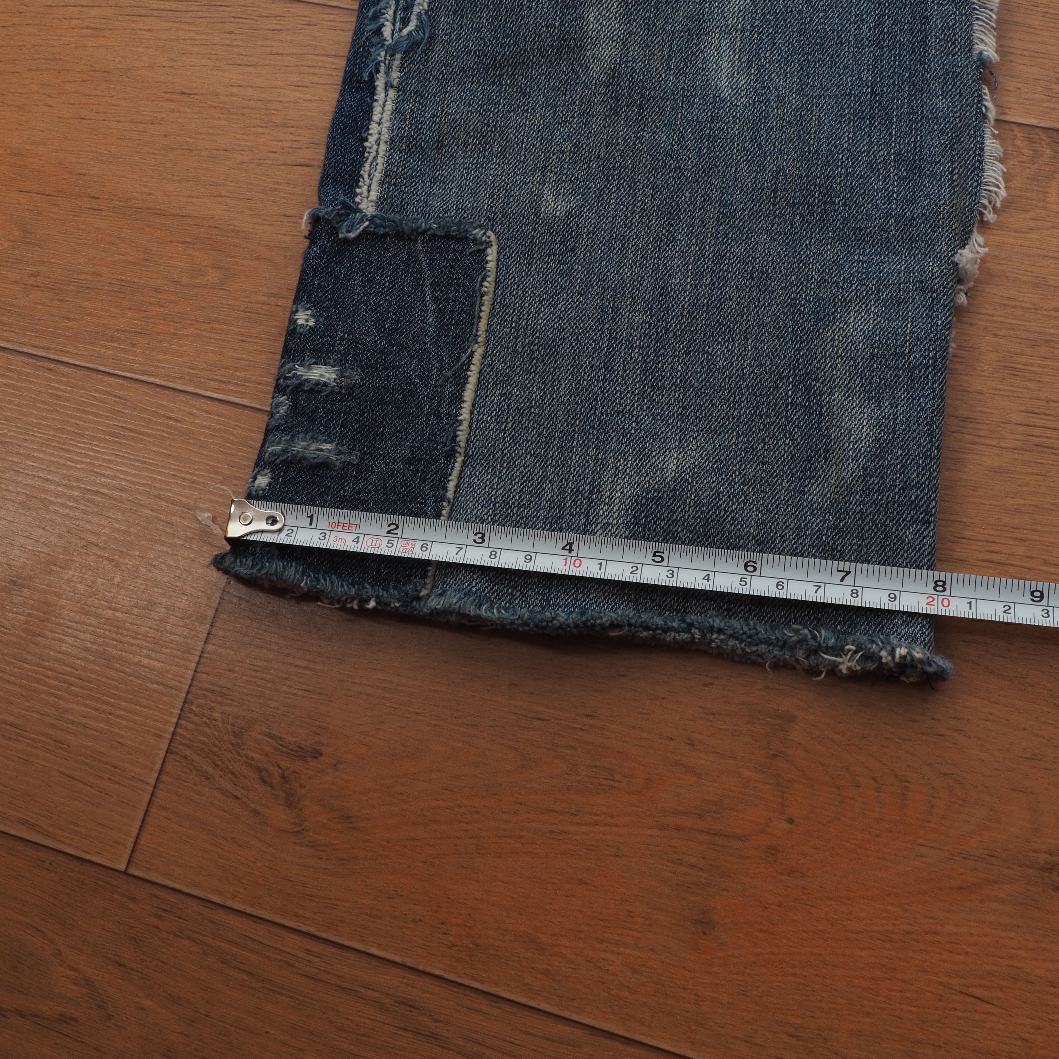 Polo Ralph Lauren Chrystie Patchwork Kick Flare Crop Jeans