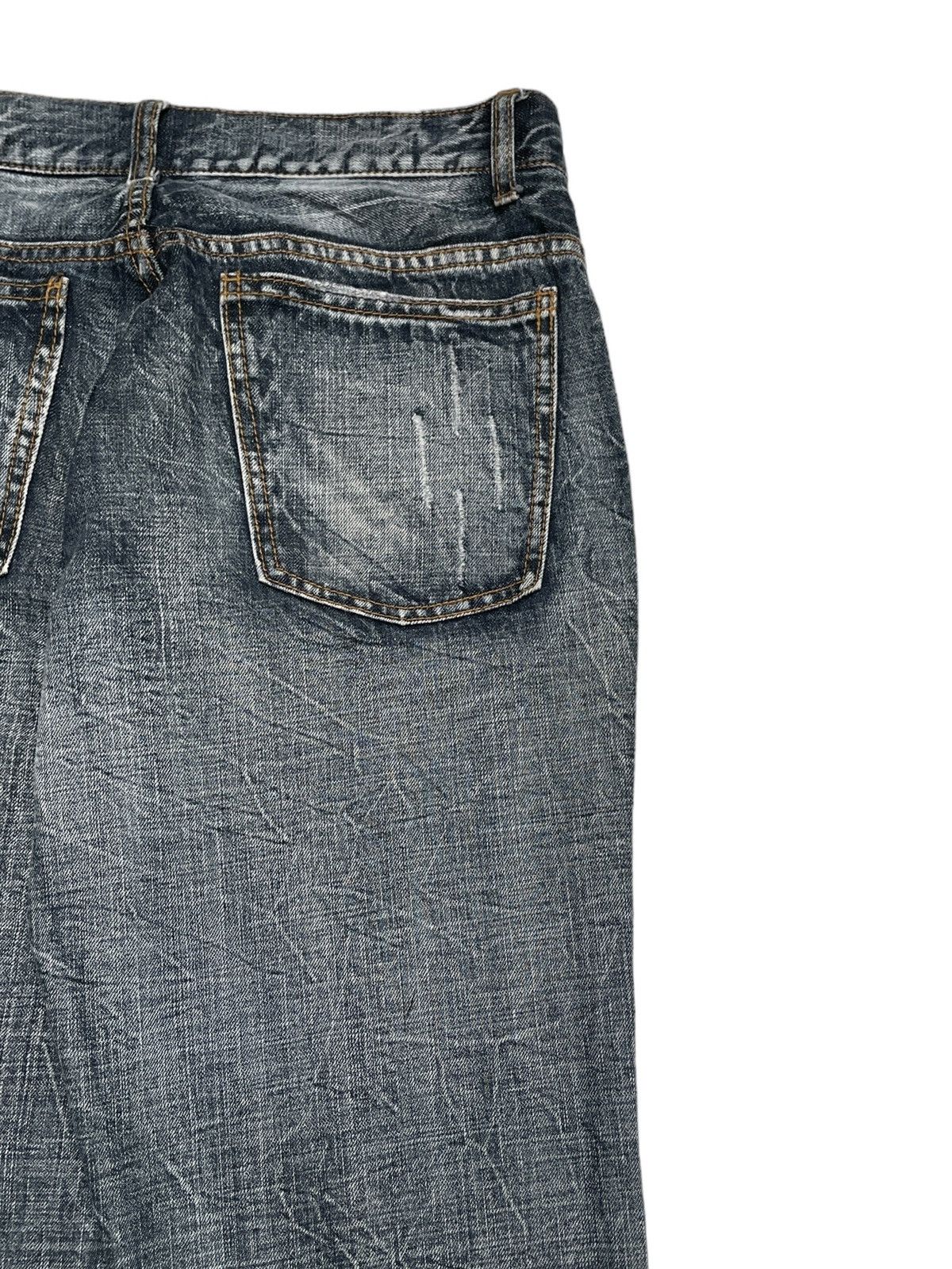 If Six Was Nine × Japanese Brand × Vintage Rare Design Vintagd Japanese Brand Takaiq Flared Jeans 2000s Size US 31 - 6 Thumbnail