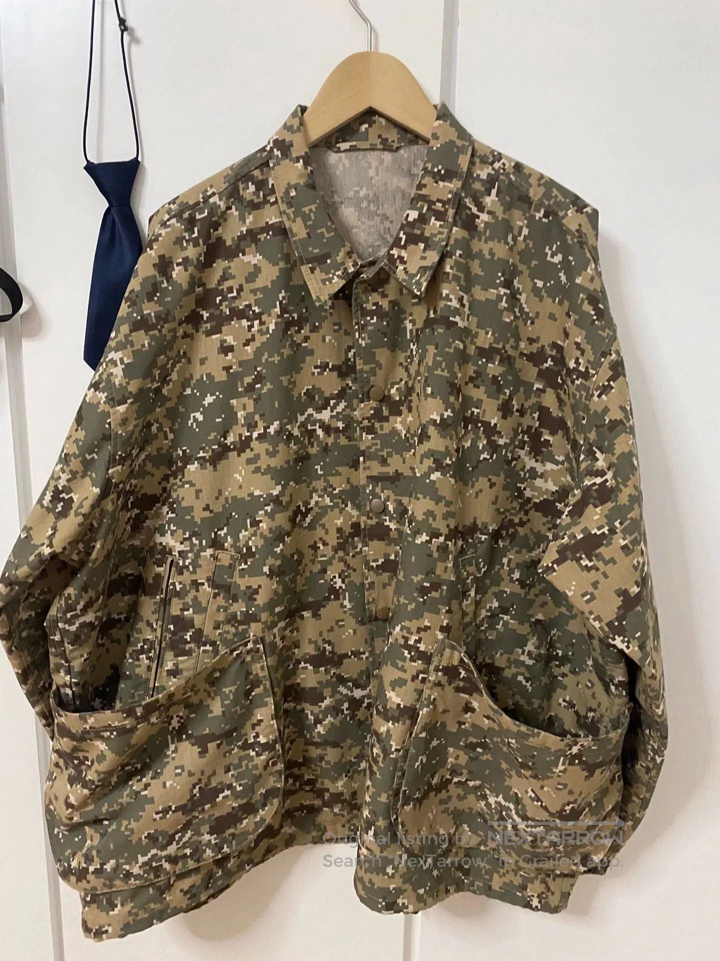Beams Plus camo military style oversized jacket. Size US L / EU 52-54 / 3 - 1 Thumbnail