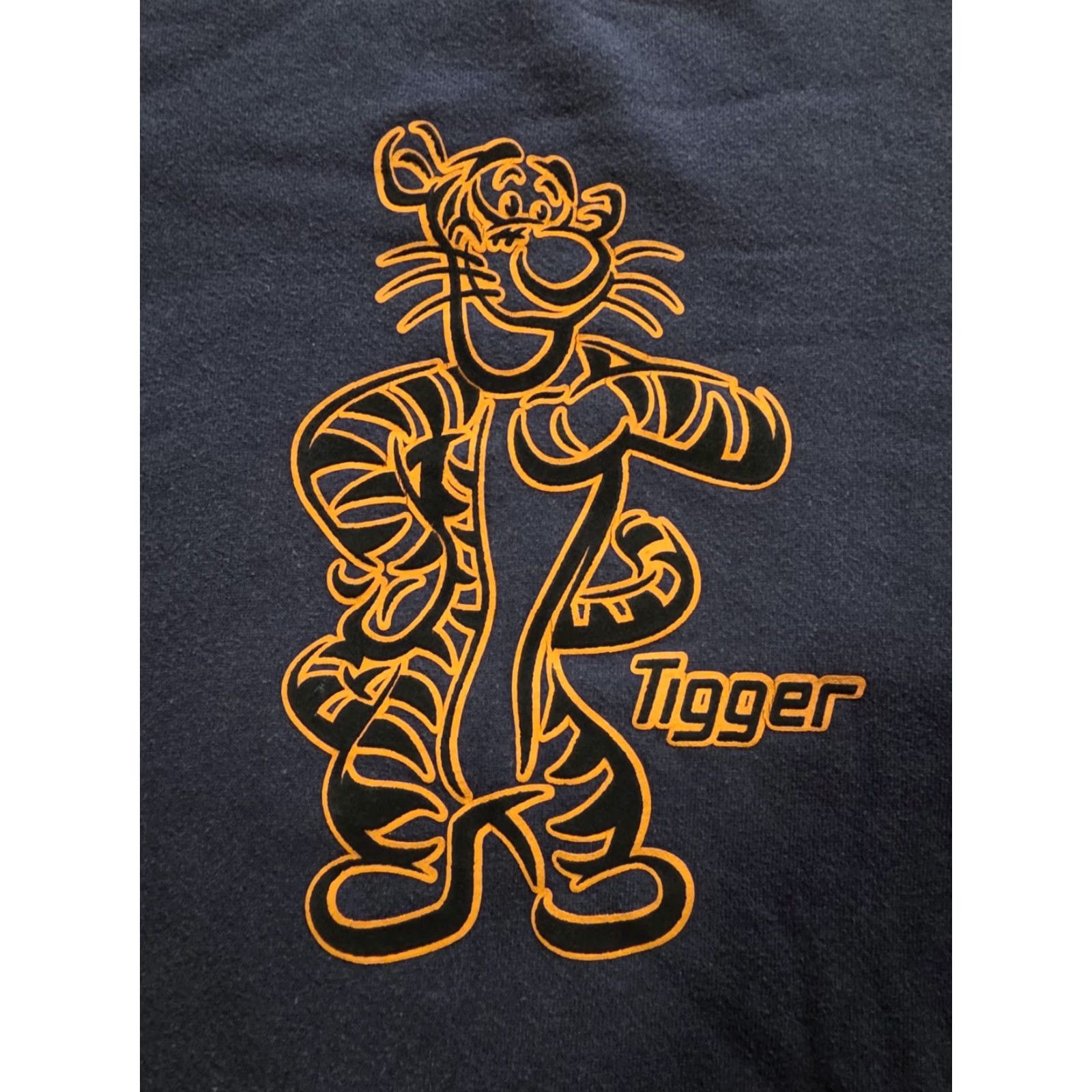 Disney VINTAGE Disney Tigger Sweatshirt Crewneck Navy Blue 2XL Men Regular Fleece Graphic Print 90s Cartoon Heavyweight Pullover Crew Neck Size US XXL / EU 58 / 5 - 2 Thumbnail