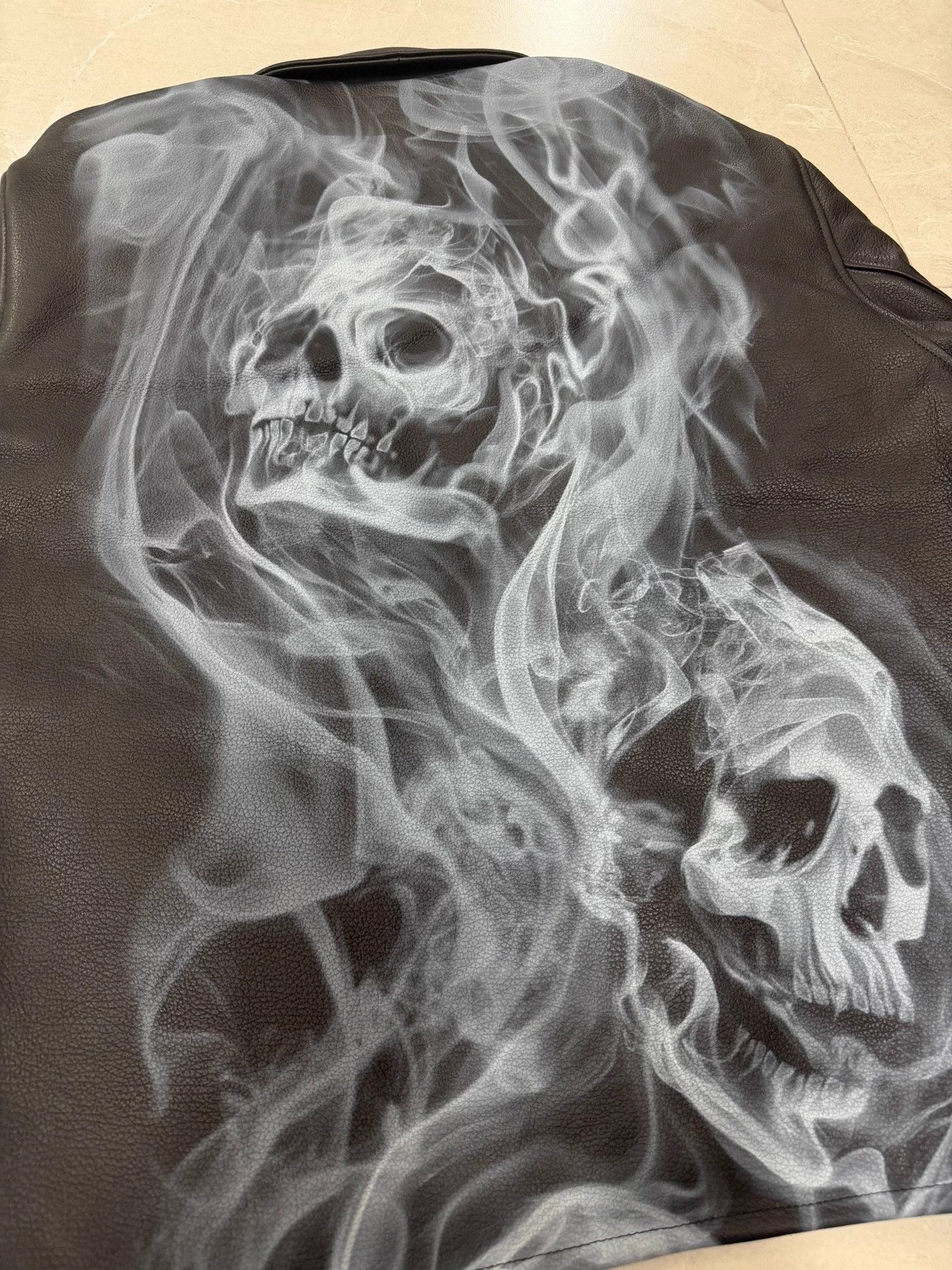 Palace PALACE SS26 SMOKED LEATHER JACKET Unisex Size US M / EU 48-50 / 2 - 6 Thumbnail