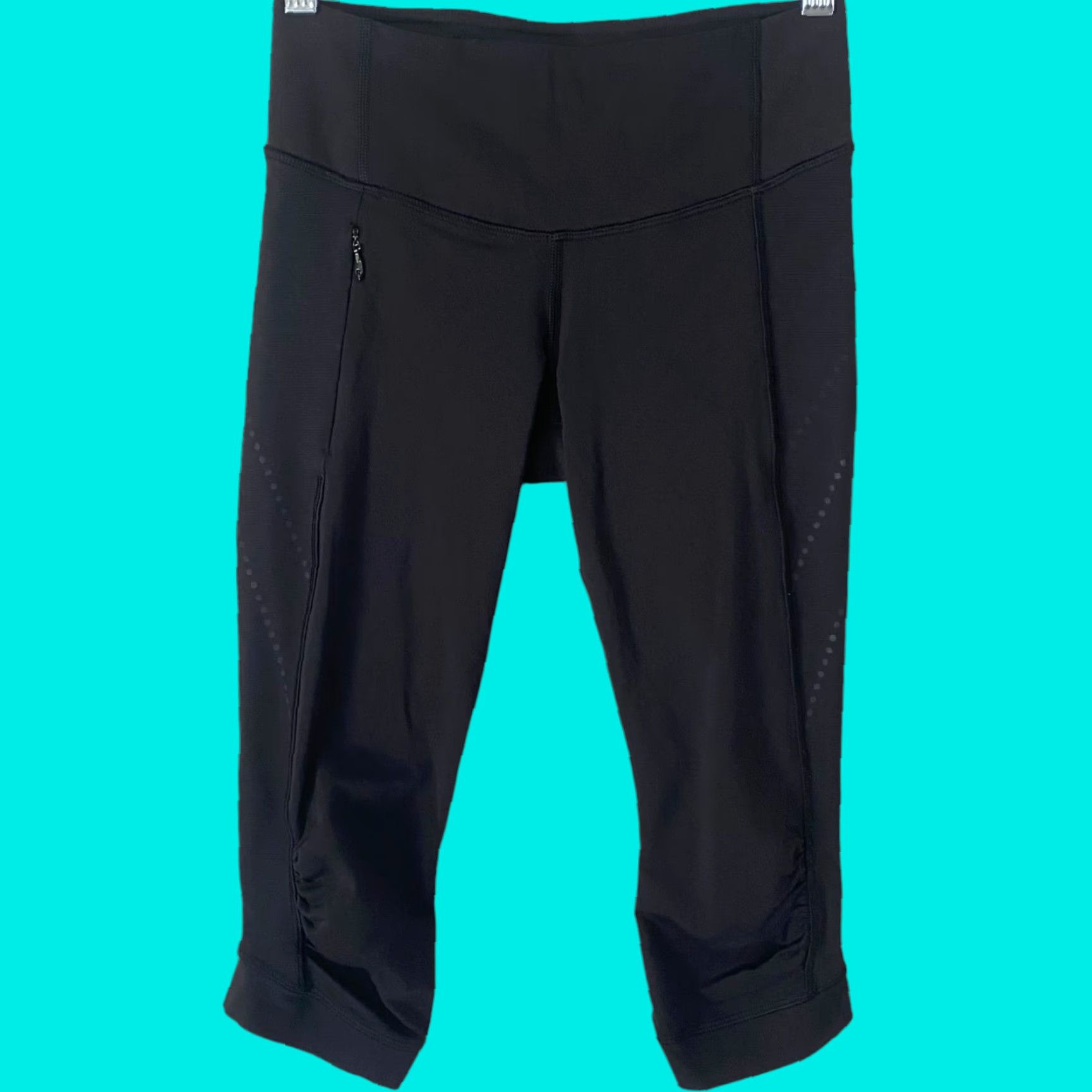 Lululemon Lululemon Stop At Nothing Cropped Leggings Size 4 Mid-Rise Athletic Stretch Yoga Leggings Womens Size 27" / US 4 / IT 40 - 1 Thumbnail