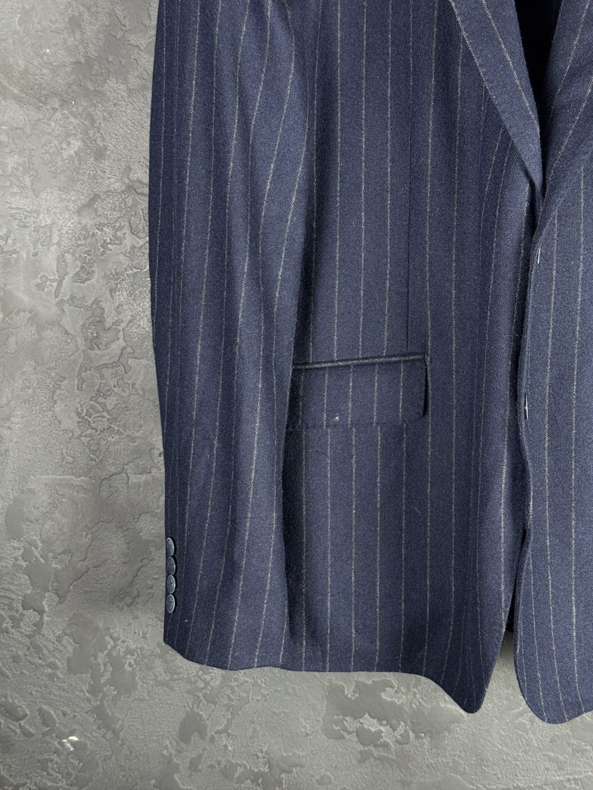 Hackett Hackett London Pinstripes Wool Men’s Blazer Jacket Size 46R - 3 Thumbnail