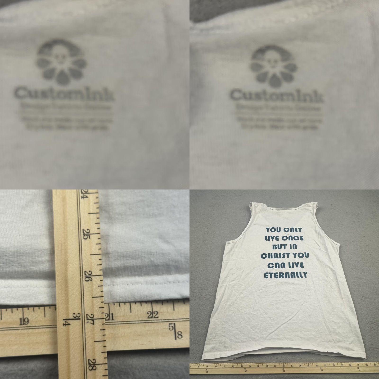 Gildan VINTAGE? NO -> None. Title: YOLO Bicycle Tank Top Mens Medium White Gildan Size US M / EU 48-50 / 2 - 8 Thumbnail