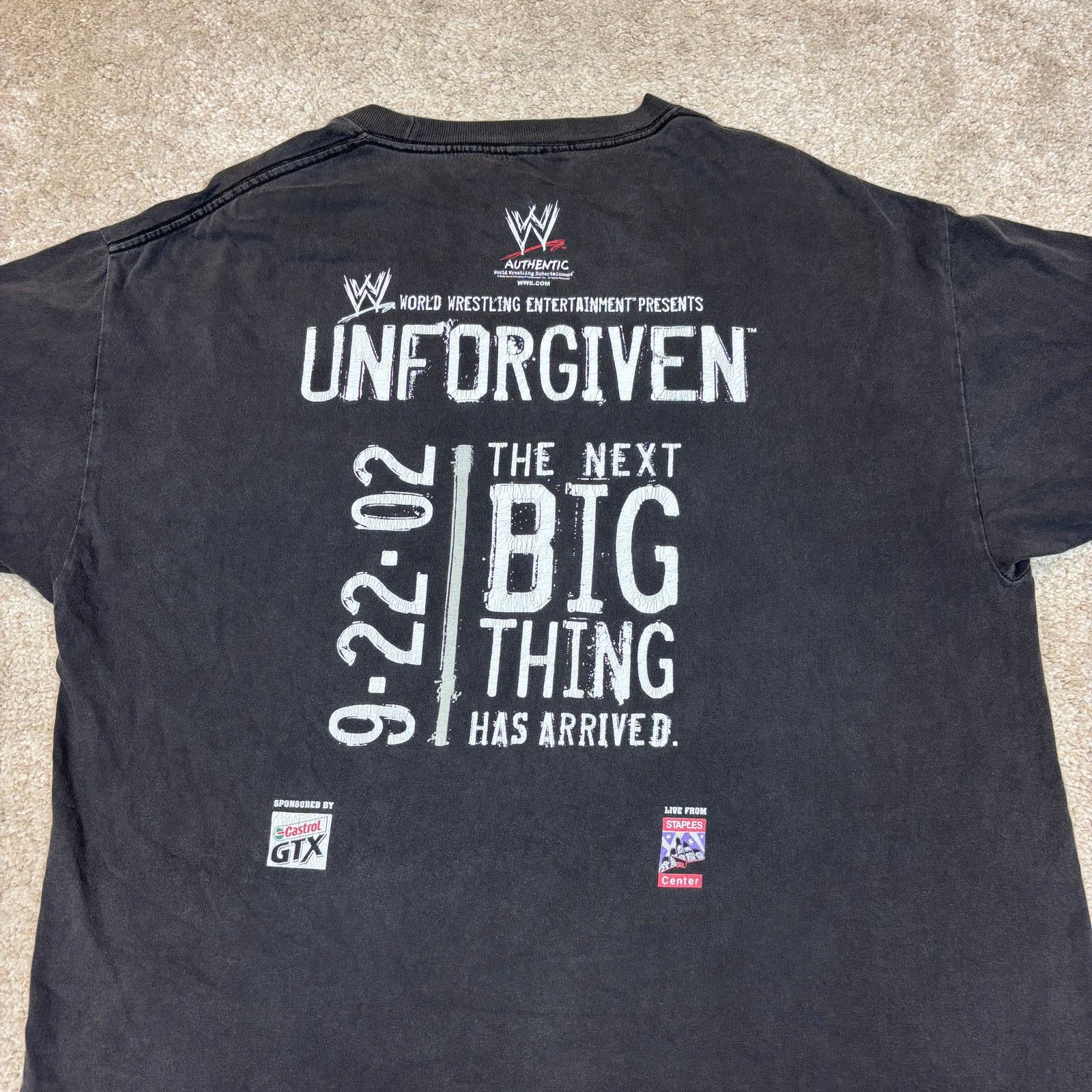 WWE Vintage Unforgiven WWE T Shirt Men's 2XL Undertaker Size US XXL / EU 58 / 5 - 4 Thumbnail