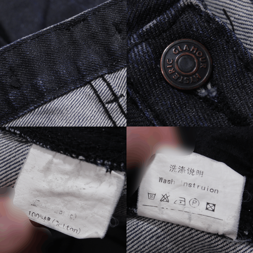 Hysteric Glamour "Waxed" Studded Jeans Size US 32 / EU 48 - 8 Thumbnail