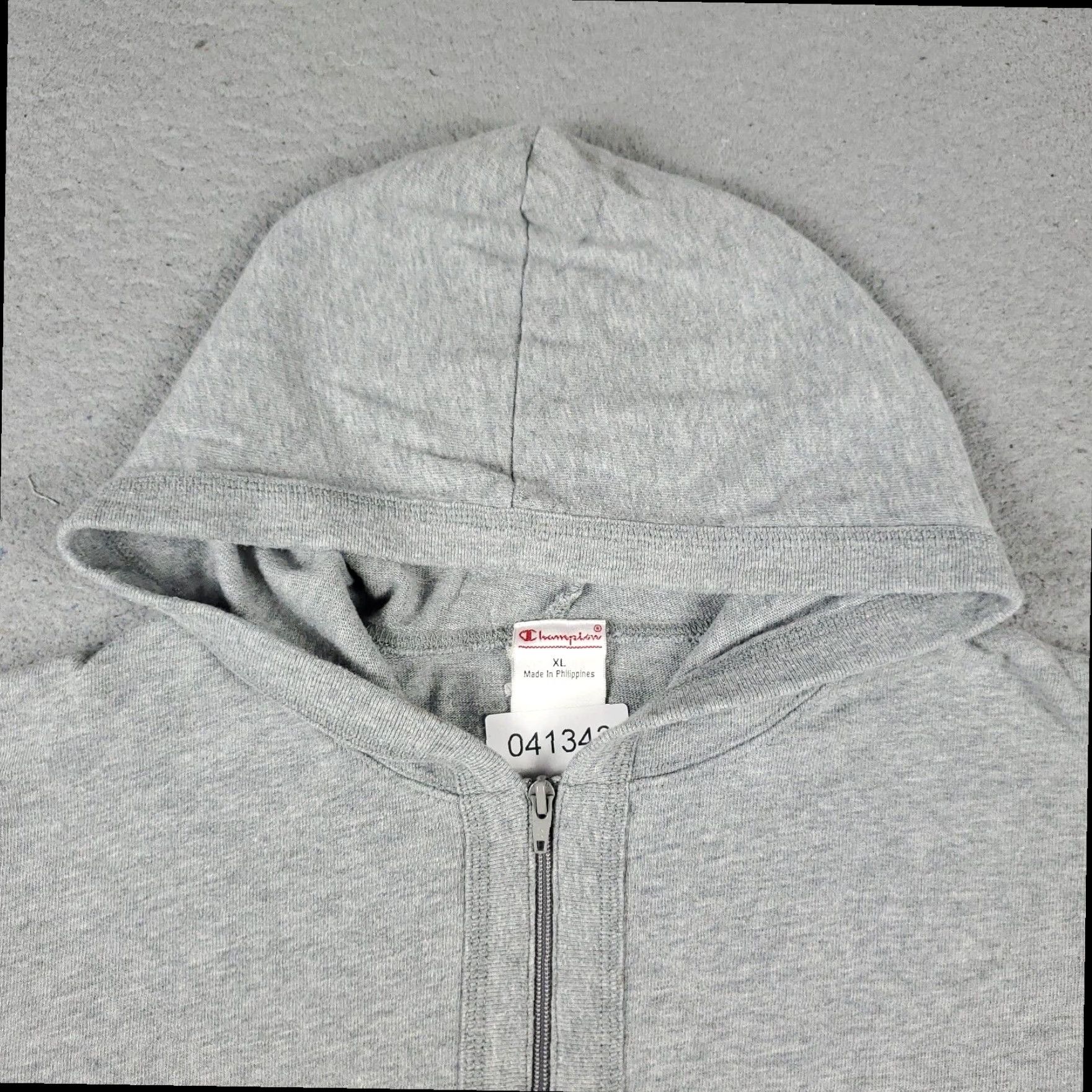 Champion Champion Womens XL Extra Large Gray Crop Top Hoodie Sweatshirt Size XL / US 12-14 / IT 48-50 - 2 Thumbnail