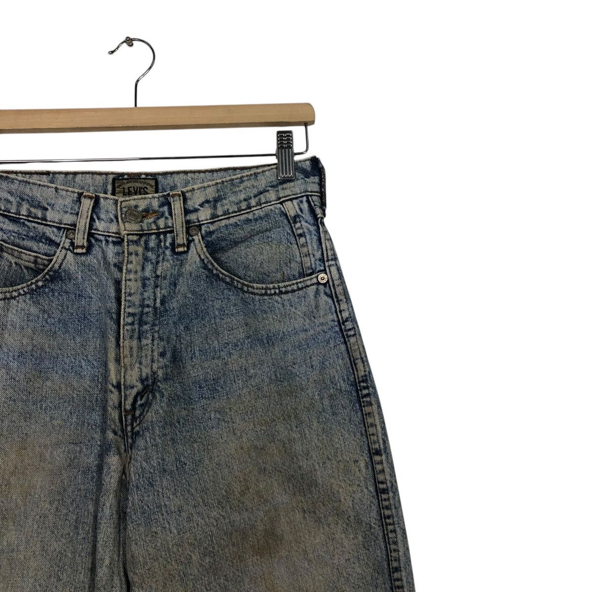 Levi's 🔥VINTAGE ACID WASH DESIGN LEVIS DENIM STRAIGHT CUT Size 28" / US 6 / IT 42 - 8 Thumbnail