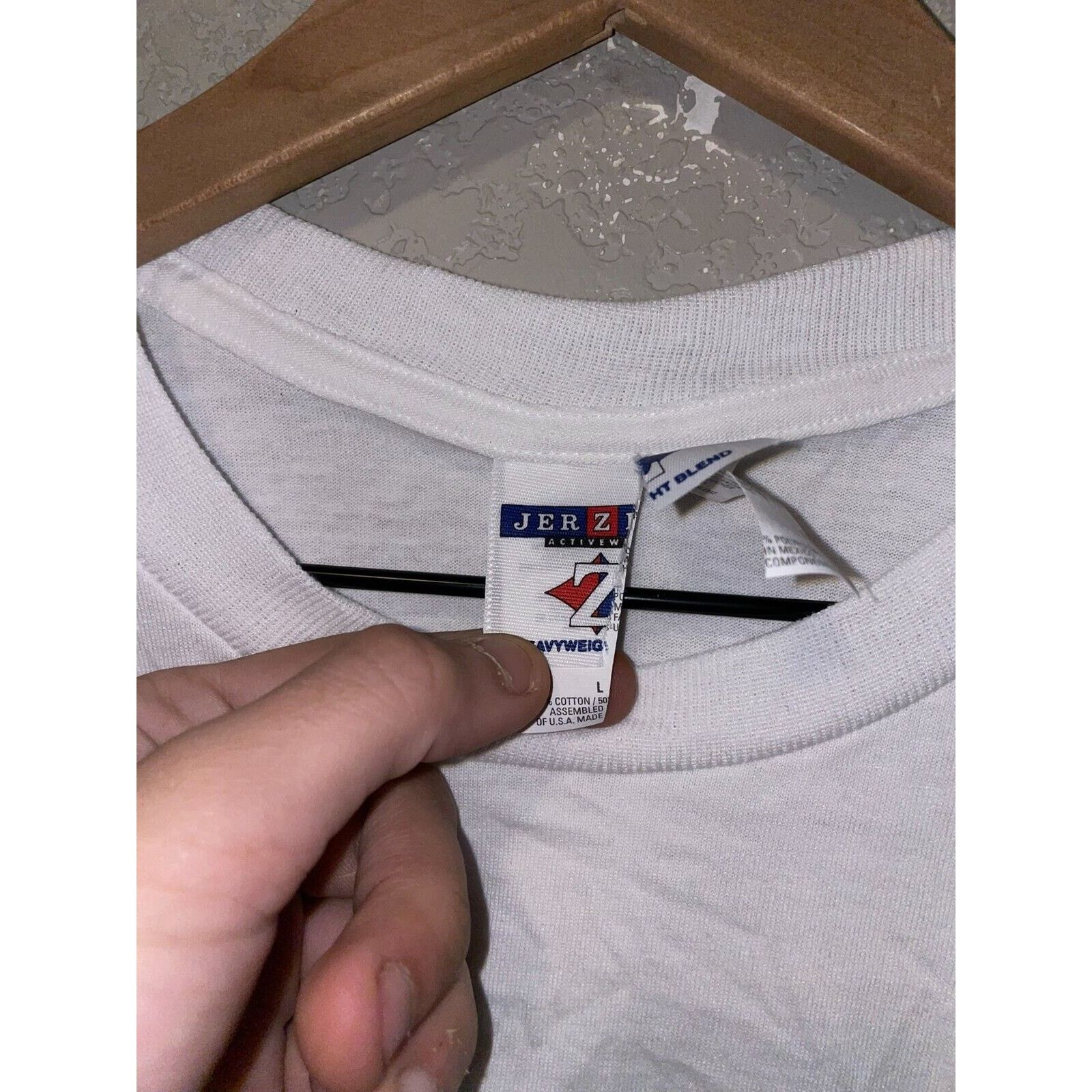 Jerzees Vintage Sweet Pea Festival Shirt Rock Stars White Tee 1999 L Size US L / EU 52-54 / 3 - 4 Thumbnail