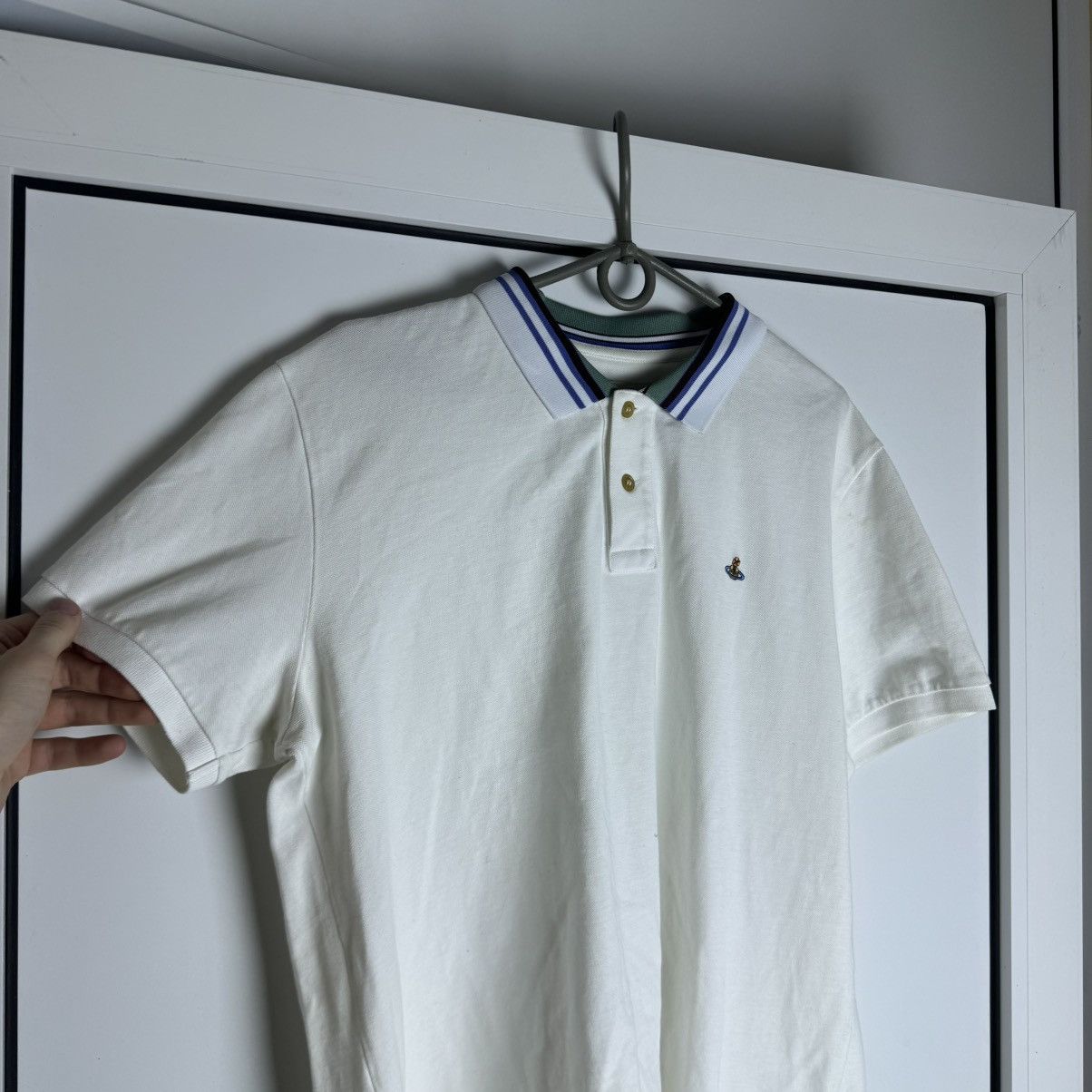 Vivienne Westwood Vivienne Westwood Polo Shirt Logo Small Orb Size US XL / EU 56 / 4 - 4 Thumbnail