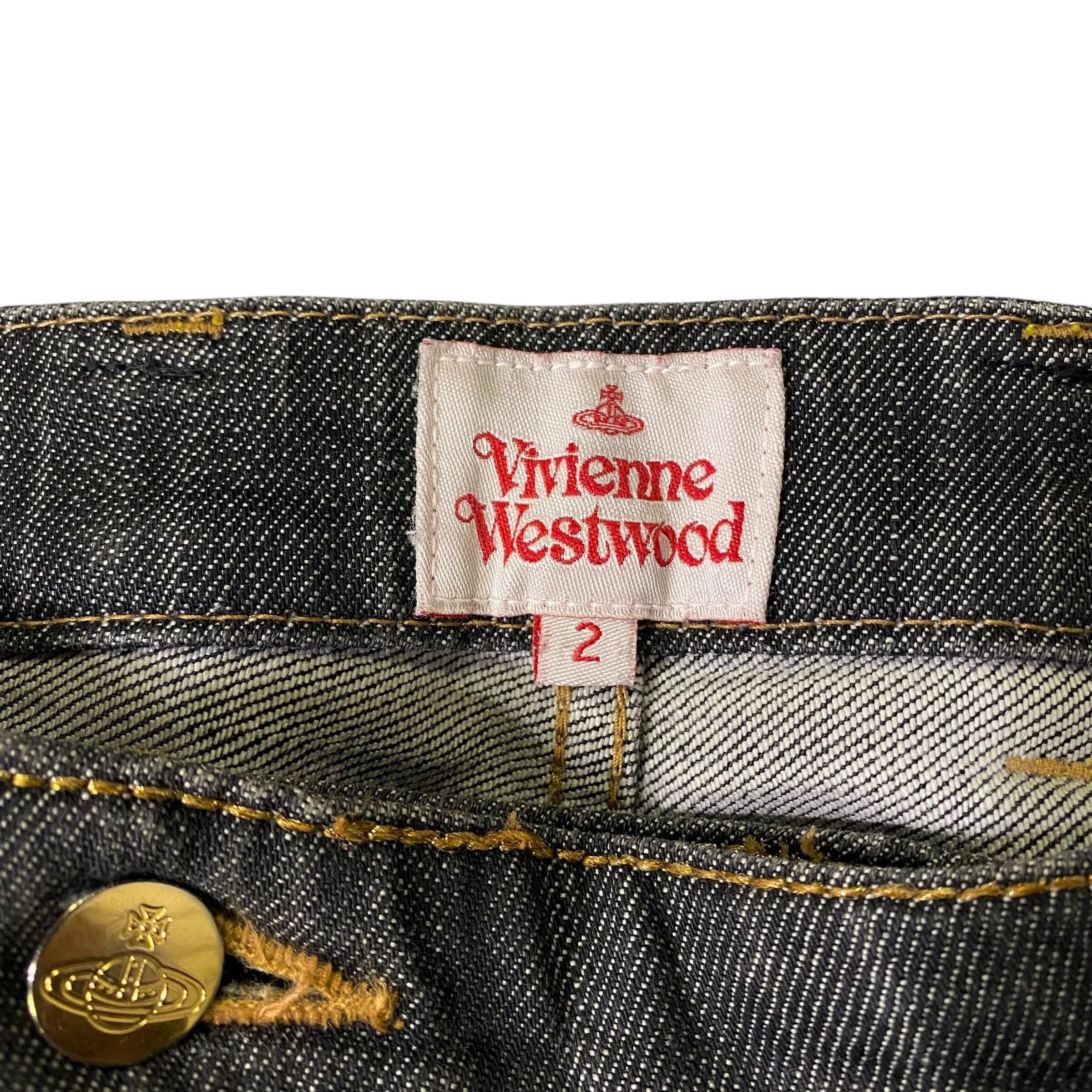 Vivienne Westwood Vivienne Westwood Black Denim Pants Size 2 Size 26" / US 2 / IT 38 - 4 Thumbnail