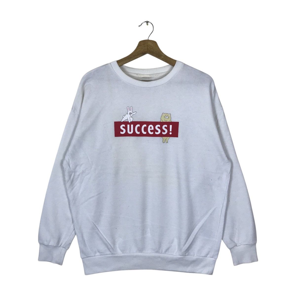 Vintage Vintage Q-Rais Success Spell Out Pullover Jumper Sweatshirt Size US L / EU 52-54 / 3 - 1 Thumbnail