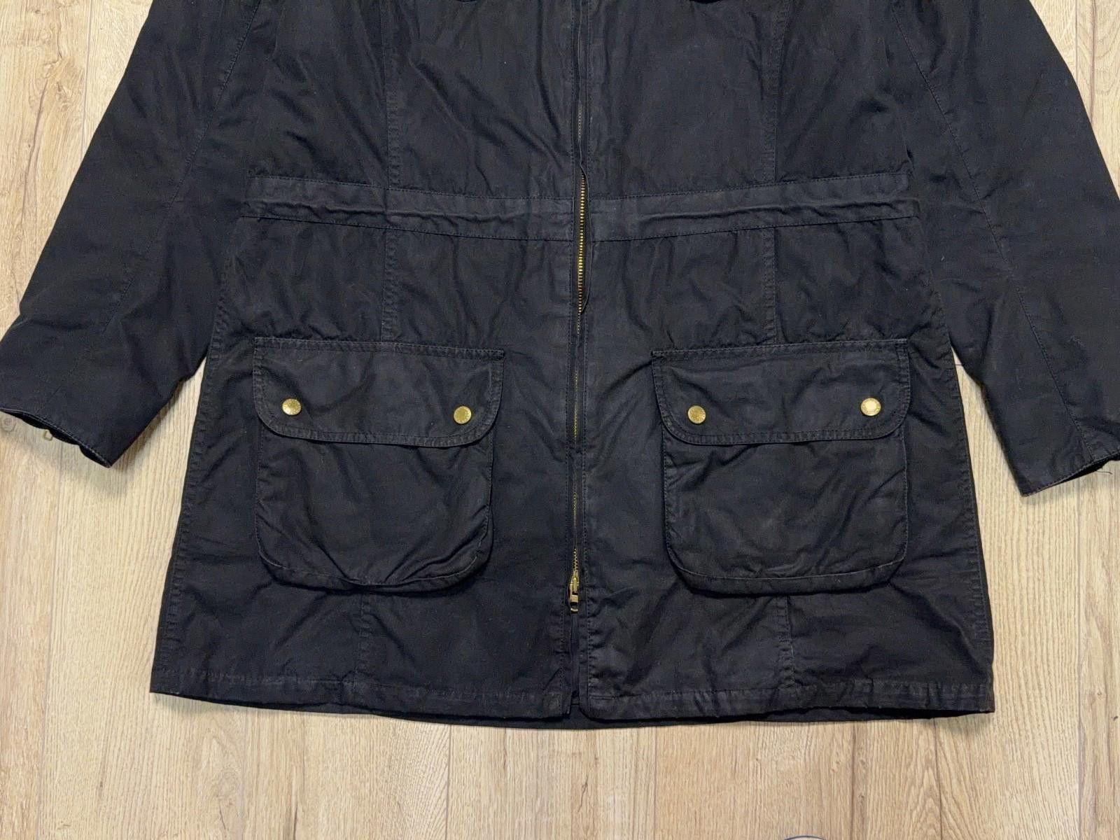Barbour Womens Barbour International Wax Parka Jacket UK 18 US 14 Size XL / US 12-14 / IT 48-50 - 2 Thumbnail