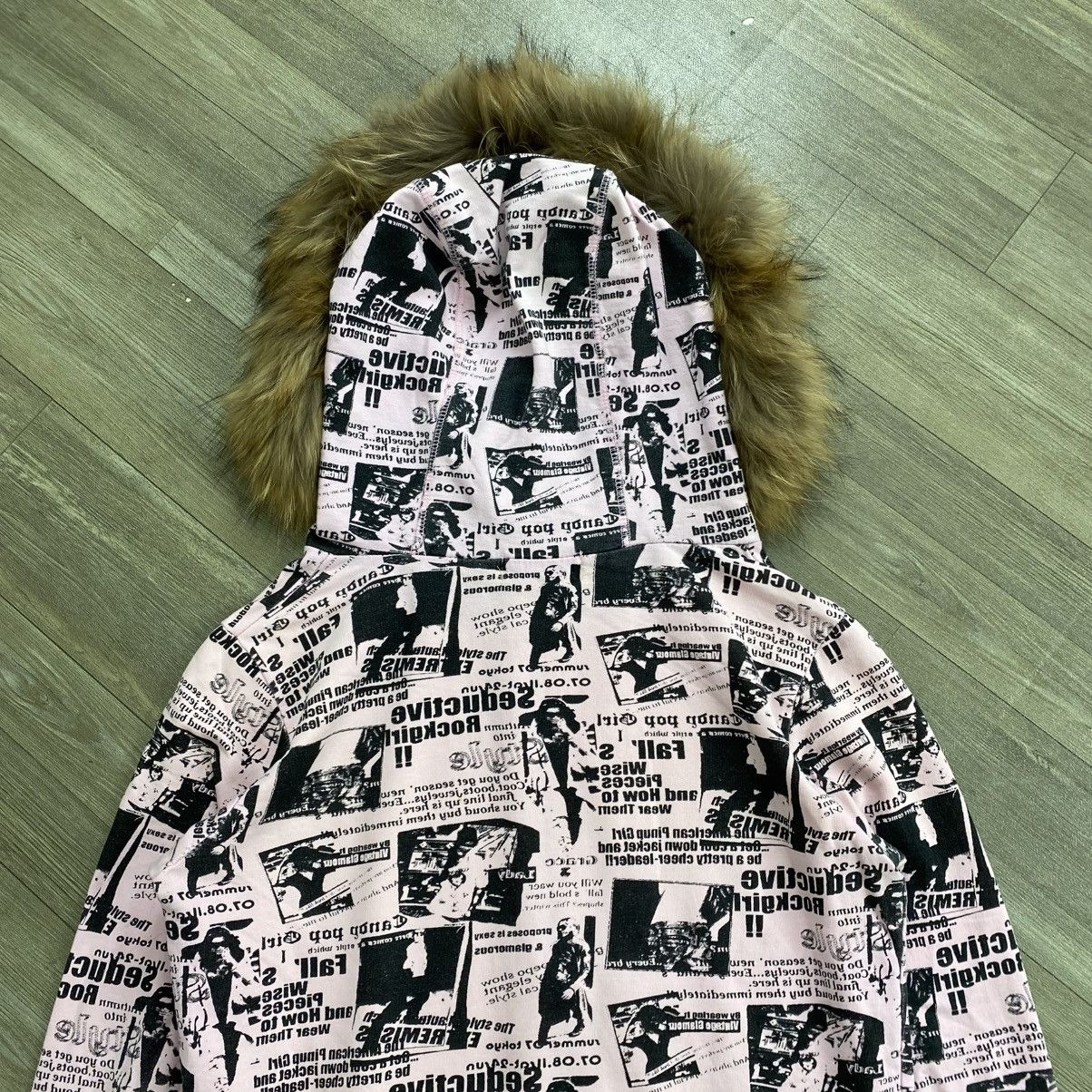 If Six Was Nine 2000s Beauty Beast Cryx Kmrii Ifsix Lgb Style Fur Zip Hoodie Size US S / EU 44-46 / 1 - 14 Thumbnail