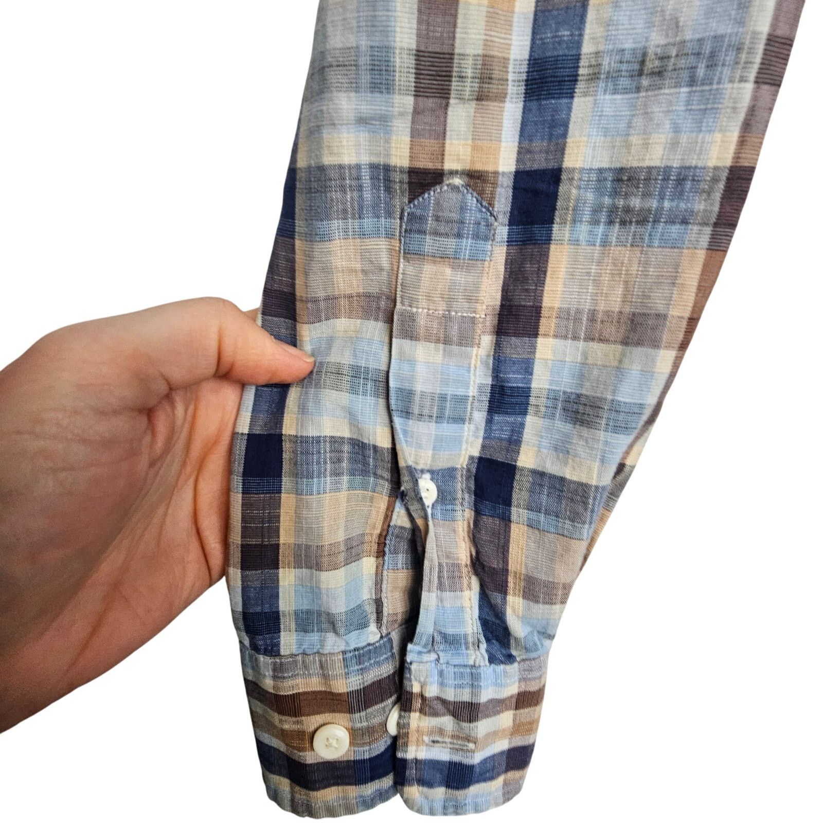 johnnie-O Johnnie-O Hanging Out Mens Plaid Shirt Size M Preppy Coastal Size US M / EU 48-50 / 2 - 4 Thumbnail