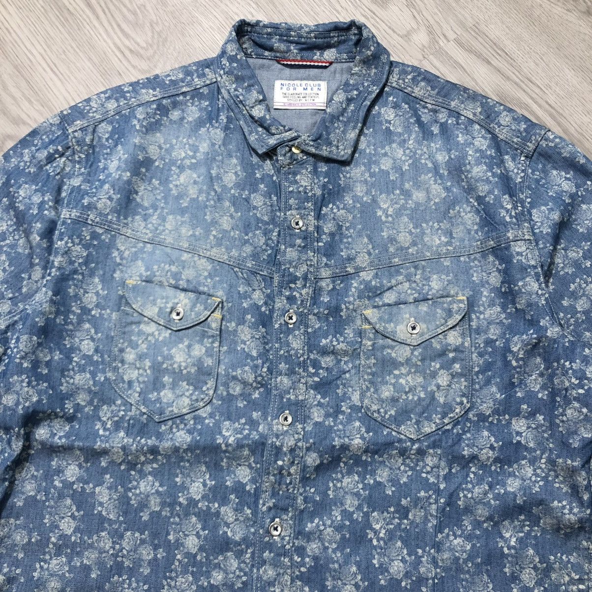 Nicole Club 2000s Nicole Club For Men Floral Motif Button Up Shirt Size US L / EU 52-54 / 3 - 4 Thumbnail