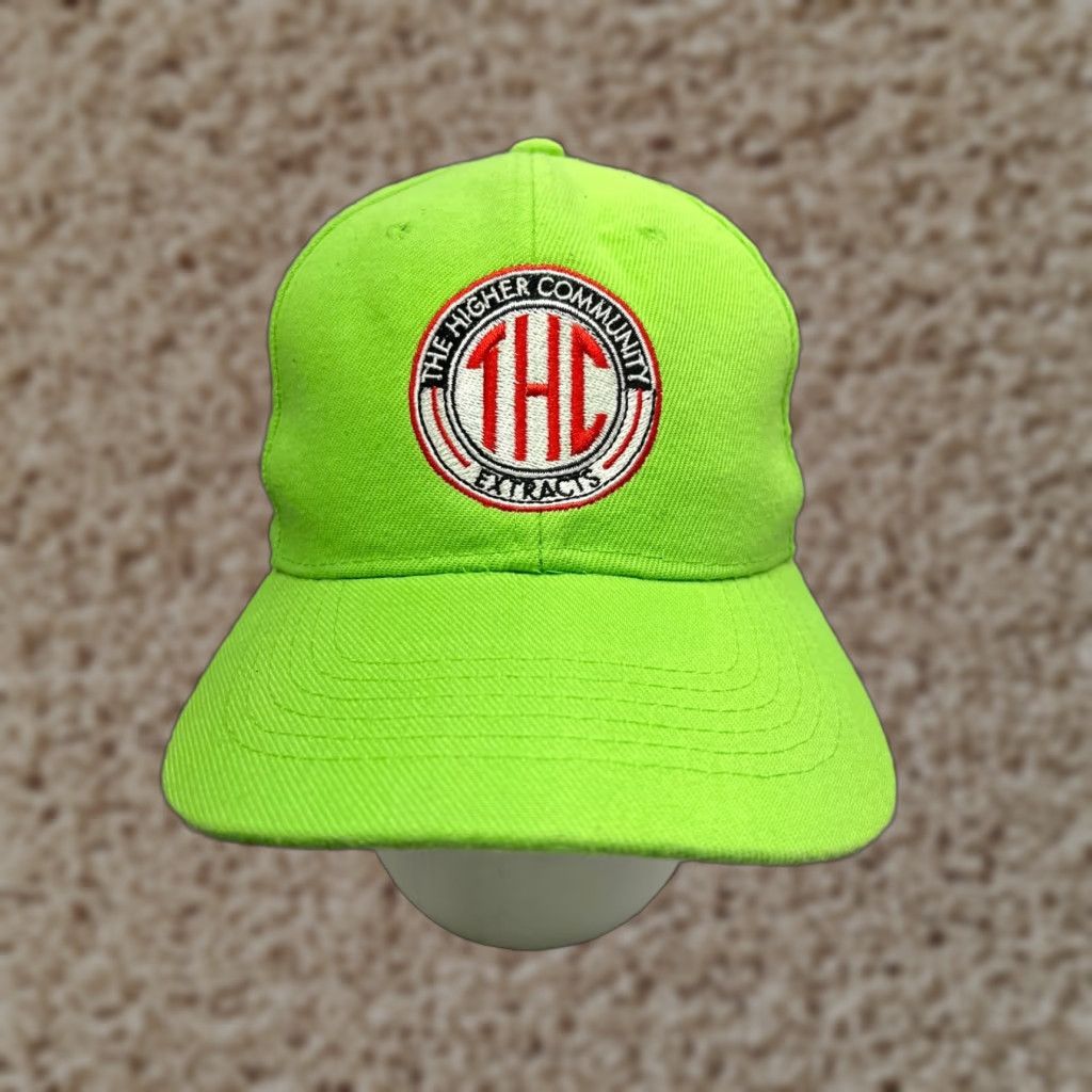 Vintage The Higher Community Extracts Hat Adult One Size Green 100% Polyester Strap Back Size ONE SIZE - 1 Thumbnail