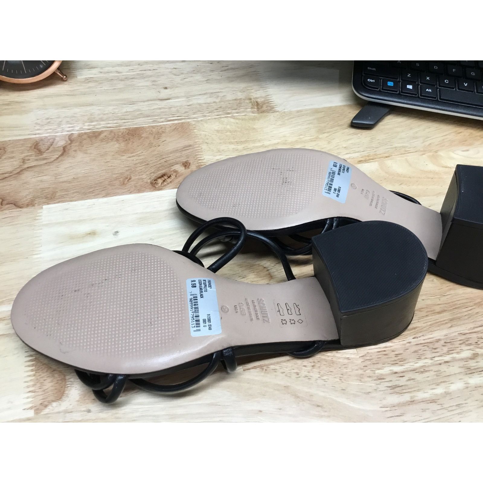SCHUTZ Schutz Princey Strappy Sandals Women's 9.5 Black Leather Size US 9.5 / IT 39.5 - 6 Thumbnail