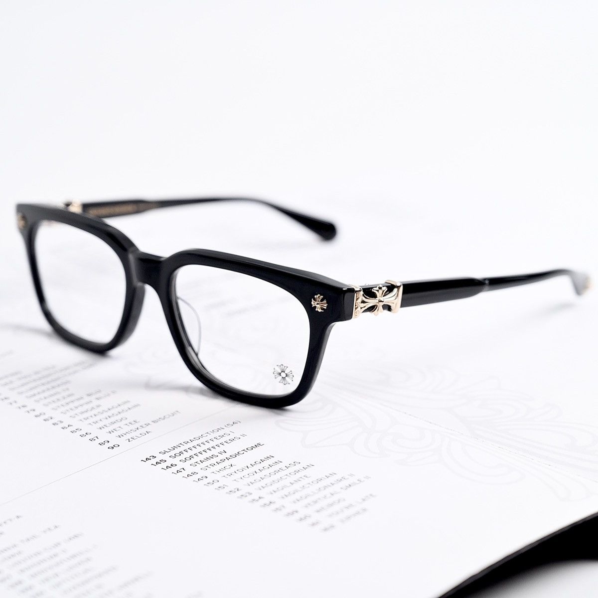 Chrome Hearts CHROME HEARTS COX UCKER BLACK 18K GOLD PLATED GLASSES Size ONE SIZE - 2 Thumbnail