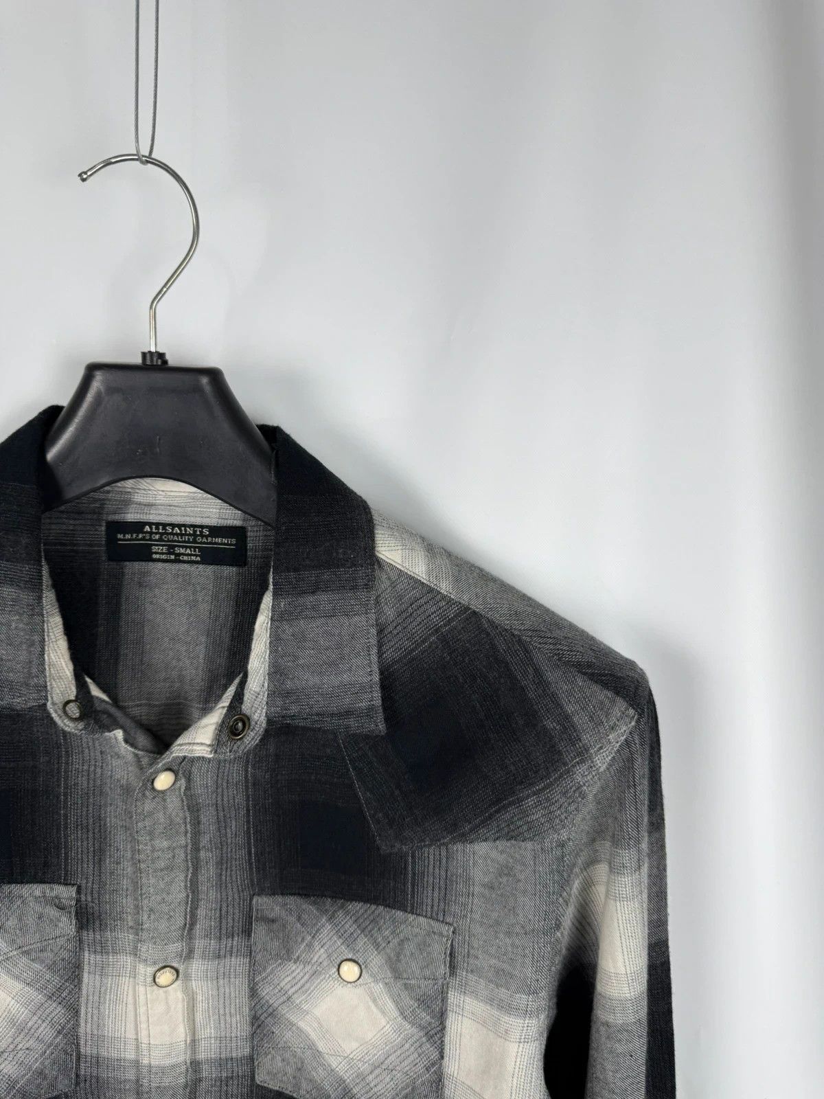 Allsaints Allsaints Plaid Shirt Flannel Stumpville Cotton size S Size US S / EU 44-46 / 1 - 3 Thumbnail