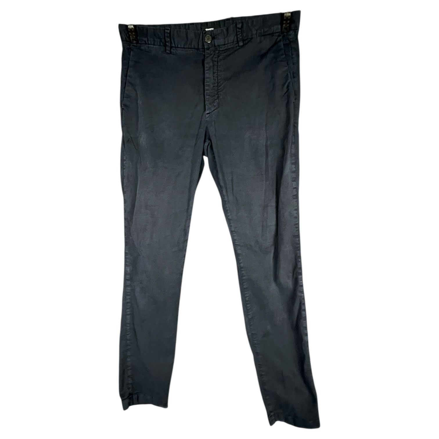 Theory Men's Theory Navy Blue Cotton Khakis Pants Trousers - 34 Size US 34 / EU 50 - 1 Thumbnail