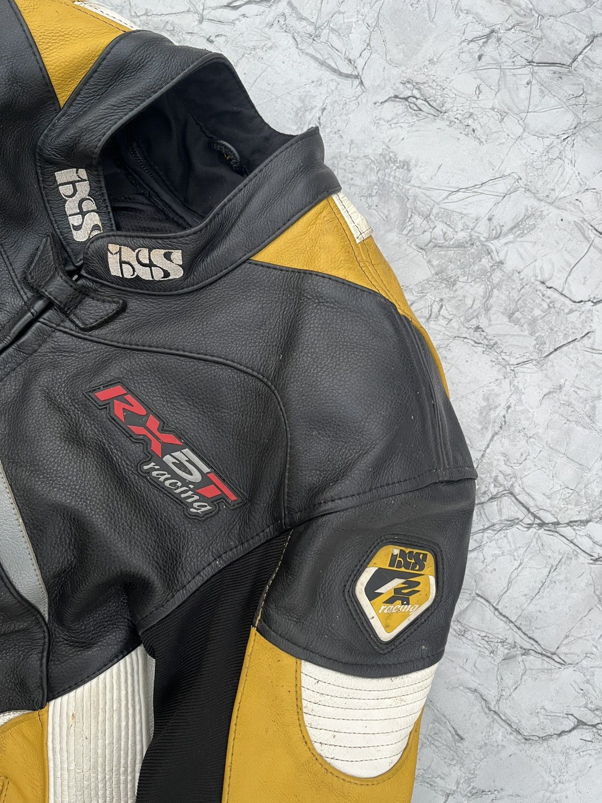 Vintage Vintage IXS RX-5T Racing Swiss Leather Moto Jacket Size US L / EU 52-54 / 3 - 9 Thumbnail