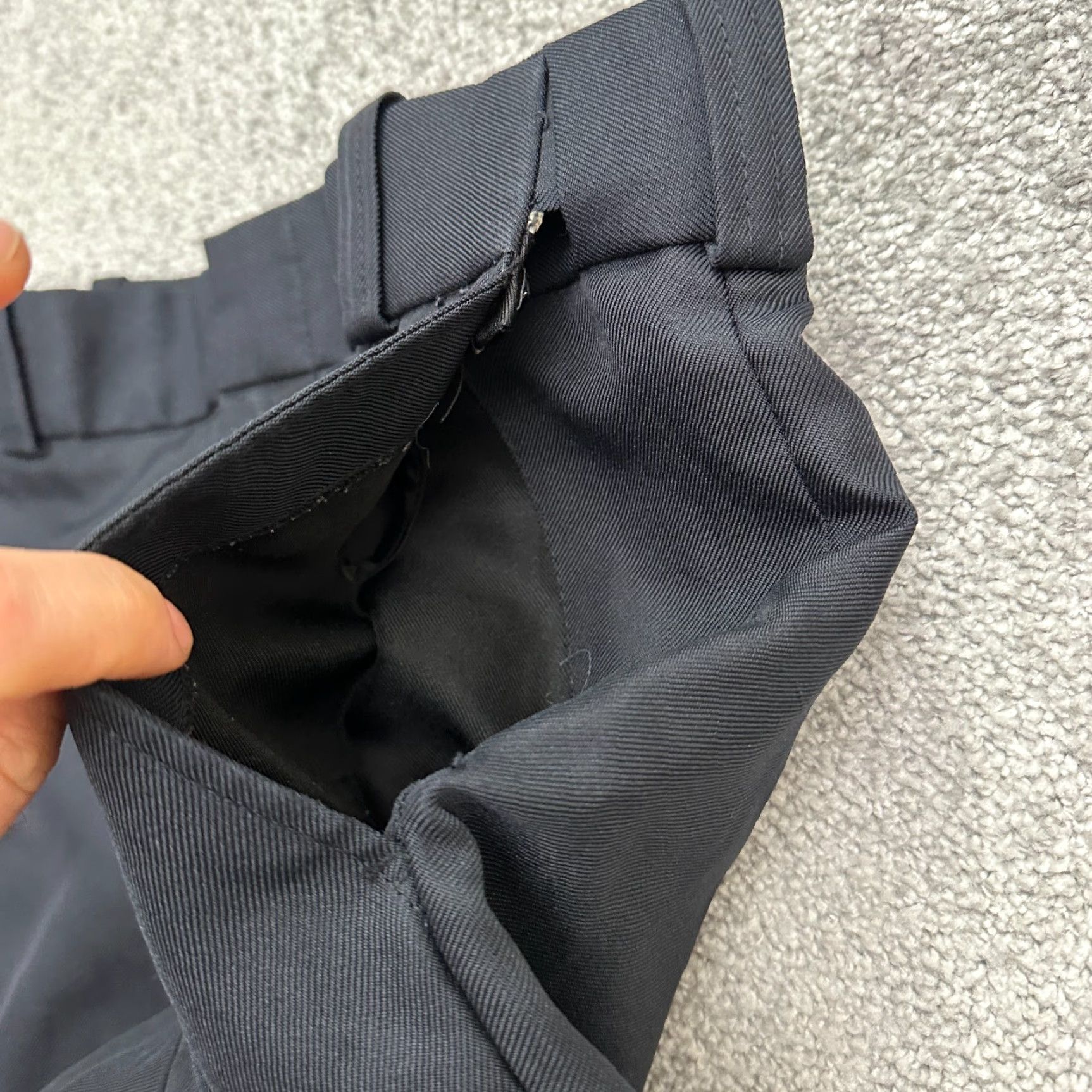 Vintage Tact Squad Pants Mens 30x30 Dark Navy Flat Front Straight Leg Dress Pants Casual Workwear Regular Size 30 Breathable Lightweight Comfort Size US 30 / EU 46 - 4 Thumbnail