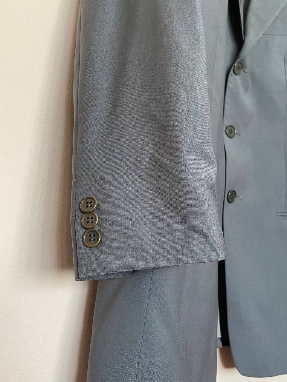 Giorgio Armani Vintage Giorgio Armani Suit Grey Wool Size 46R - 3 Thumbnail