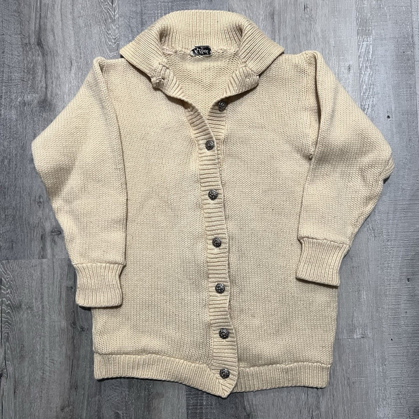 Vintage VTG 40s/50s Ethel By Beverly Hills Knit Sweater Cardigan S Size S / US 4 / IT 40 - 1 Thumbnail