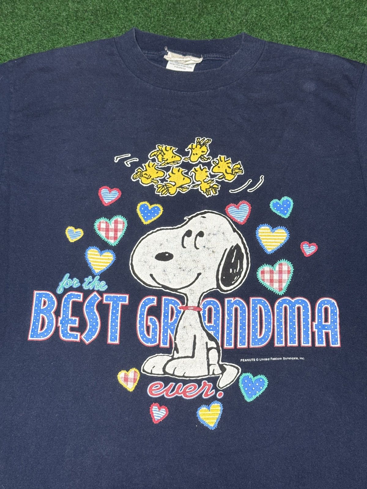 Peanuts × Vintage Vtg 90s Peanuts Snoopy Best Grandma Ever Cartoon T Shirt Size L / US 10 / IT 46 - 2 Thumbnail