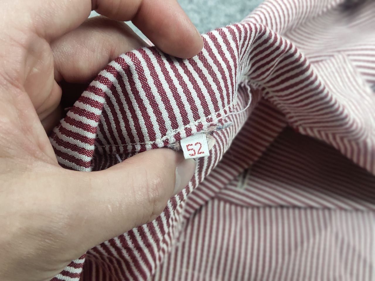 Vintage Vintage 70's Febvay Thin red stripe French Work Jacket Size US L / EU 52-54 / 3 - 17 Thumbnail
