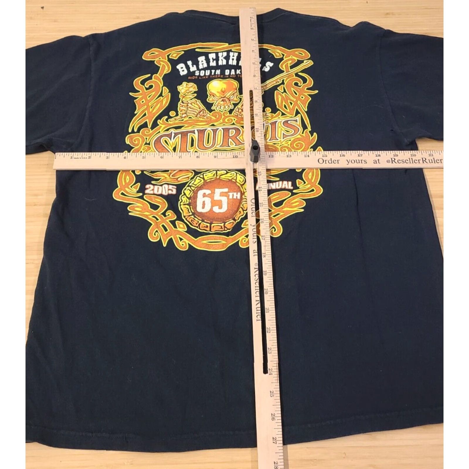Fruit Of The Loom Sturgis Bike Week 2005 Black Mens T-Shirt L Vintage Fruit of the Loom Shirt Men 90s Biker Motorcycle Short Sleeve Crew Neck Logo Print Regular Fit Size US L / EU 52-54 / 3 - 6 Thumbnail