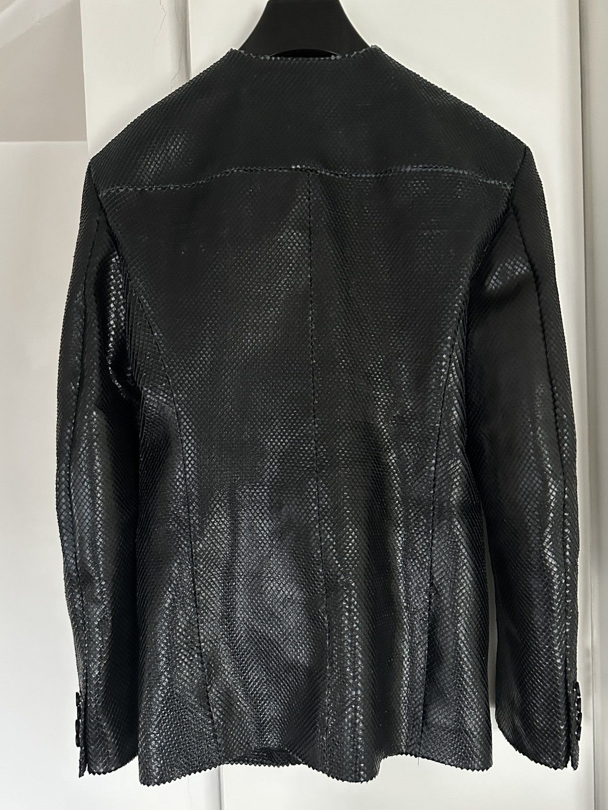 Mugler Mugler David bowie archive cut python leather jacket Size 48R - 6 Thumbnail